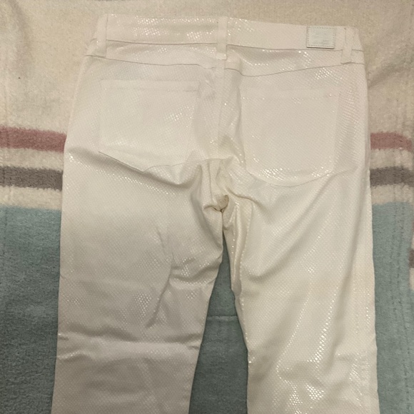 Guess Brittney Skinny Jeans White Snakeskin Size 30 - Picture 3 of 4